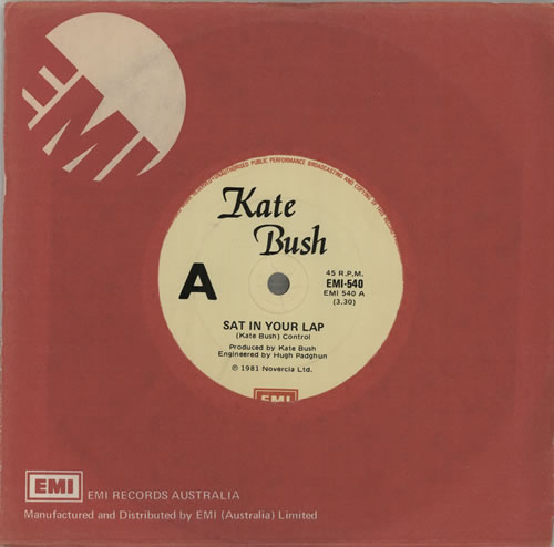 Kate Bush Sat In Your Lap 7" vinyl single (7 inch record / 45) Australian BUS07SA582745