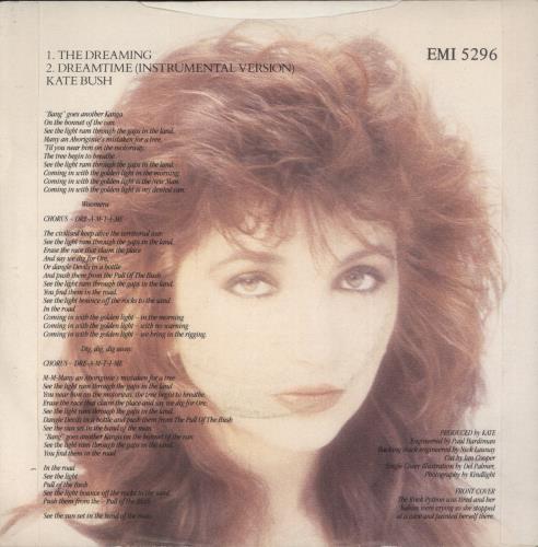 Kate Bush The Dreaming 7" vinyl single (7 inch record / 45) UK BUS07TH10241