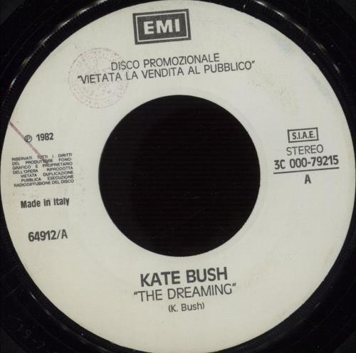 Kate Bush The Dreaming 7" vinyl single (7 inch record / 45) Italian BUS07TH666879