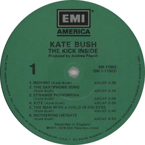 Kate Bush The Kick Inside - 2nd vinyl LP album (LP record) US BUSLPTH23629