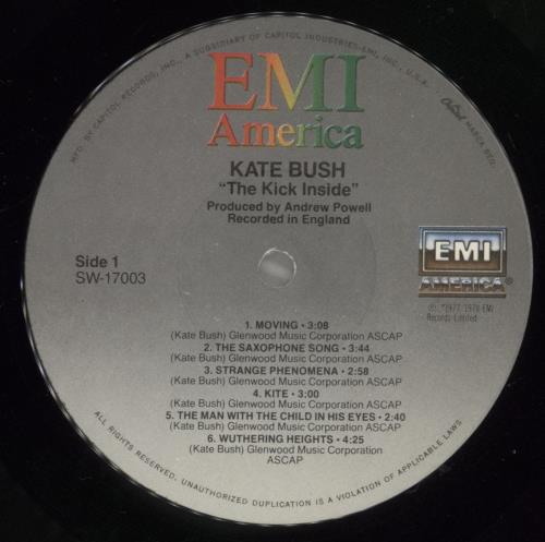 Kate Bush The Kick Inside - 3rd vinyl LP album (LP record) US BUSLPTH666865