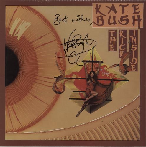 Kate Bush The Kick Inside - Autographed vinyl LP album (LP record) UK BUSLPTH752859