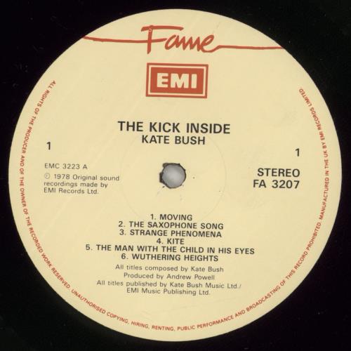 Kate Bush The Kick Inside - EX vinyl LP album (LP record) UK BUSLPTH877331
