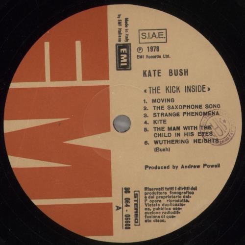 Kate Bush The Kick Inside vinyl LP album (LP record) Italian BUSLPTH104242