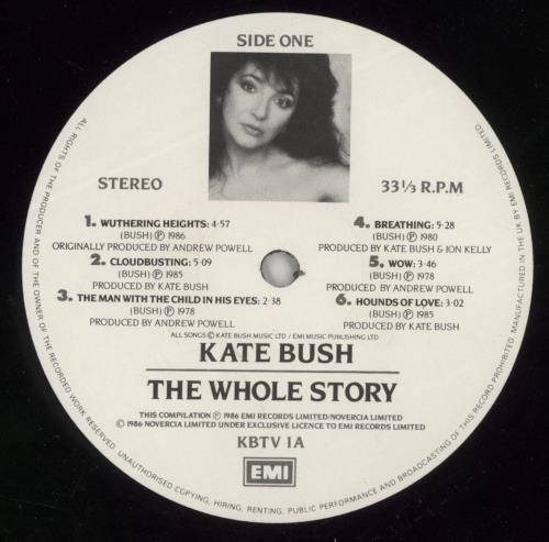 Kate Bush The Whole Story - Hype Stickered - EX vinyl LP album (LP record) UK BUSLPTH665188