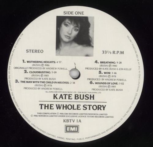 Kate Bush The Whole Story - Stickered Sleeve - VG vinyl LP album (LP record) UK BUSLPTH862442