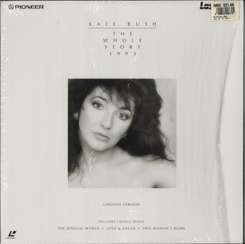 Kate Bush The Whole Story 1993 - Shrink laserdisc / lazerdisc German BUSLZTH874875