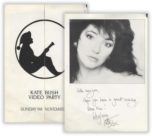 Kate Bush Video Party concert ticket UK BUSTIVI389841