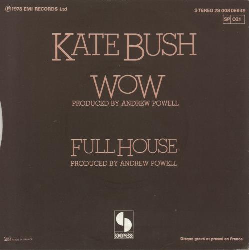 Kate Bush Wow 7" vinyl single (7 inch record / 45) French BUS07WO385877