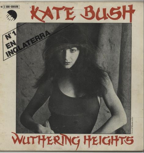 Kate Bush Wuthering Heights - 2nd 7" vinyl single (7 inch record / 45) Spanish BUS07WU681960