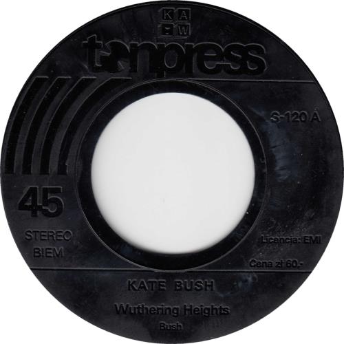 Kate Bush Wuthering Heights - Black - EX 7" vinyl single (7 inch record / 45) Polish BUS07WU579529