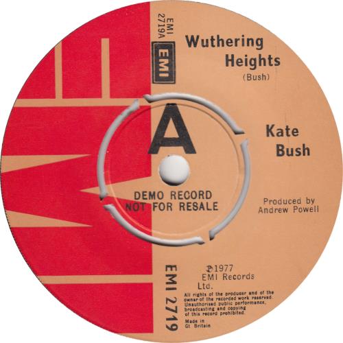 Kate Bush Wuthering Heights - Demo - P/S - EX 7" vinyl single (7 inch record / 45) UK BUS07WU688046