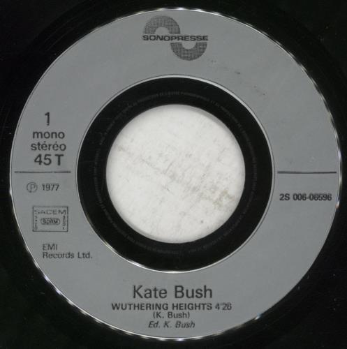 Kate Bush Wuthering Heights - EX 7" vinyl single (7 inch record / 45) French BUS07WU623268