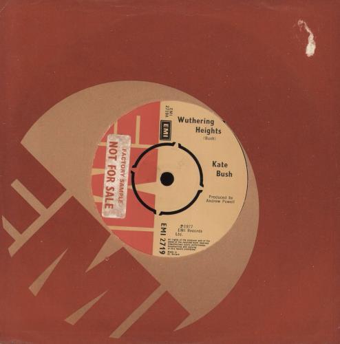 Kate Bush Wuthering Heights - Sample 7" vinyl single (7 inch record / 45) UK BUS07WU735569