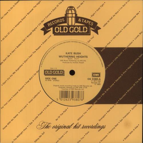 Kate Bush Wuthering Heights 7" vinyl single (7 inch record / 45) UK BUS07WU850912