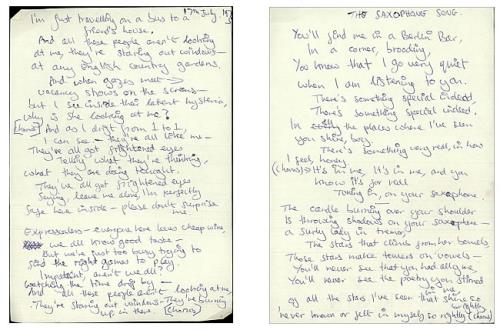 Kate Bush The Man With The Child In His Eyes Saxophone Song Fright Uk Memorabilia 518729 Handwritten Lyrics kate bush the man with the child in his eyes saxophone song fright uk memorabilia