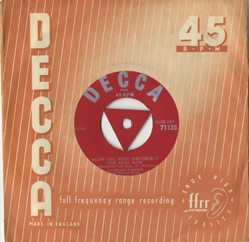 Kathleen Ferrier Folksongs EP 7" vinyl single (7 inch record / 45) UK KFE07FO512986