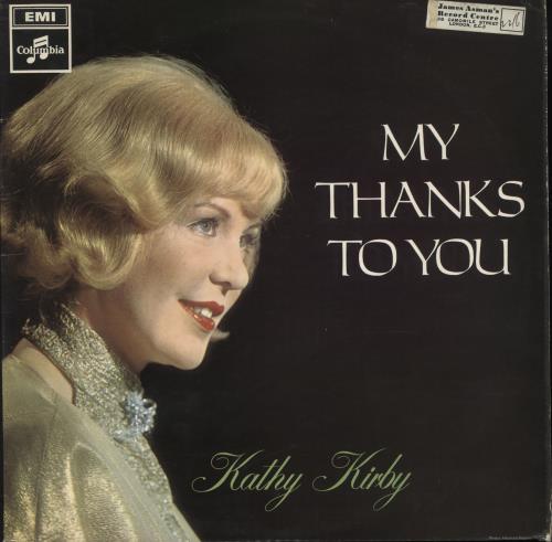 Kathy Kirby My Thanks To You - Mono/Factory Sample vinyl LP album (LP record) UK KKBLPMY452521