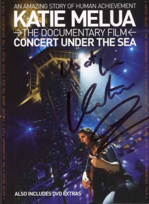 Katie Melua Concert Under The Sea - Autographed DVD UK KATDDCO562203