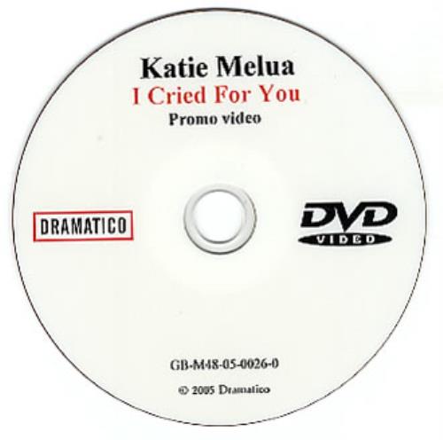 Katie Melua I Cried For You promo DVD-R UK KATDRIC349821