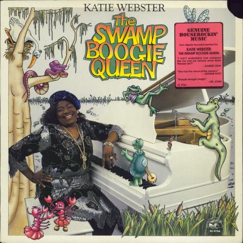 Katie Webster The Swamp Boogie Queen - Hype Sticker vinyl LP album (LP record) UK KFZLPTH775030
