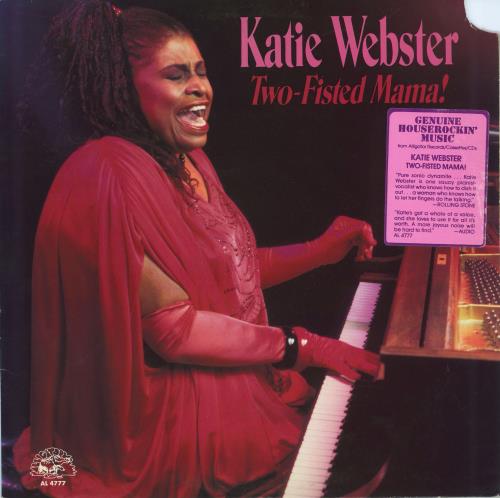 Katie Webster Two-Fisted Mama! - Hype Sticker vinyl LP album (LP record) US KFZLPTW775031