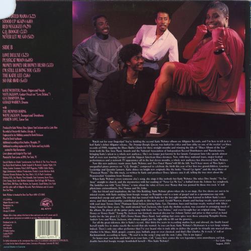 Katie Webster Two-Fisted Mama! - Hype Sticker vinyl LP album (LP record) US KFZLPTW775031