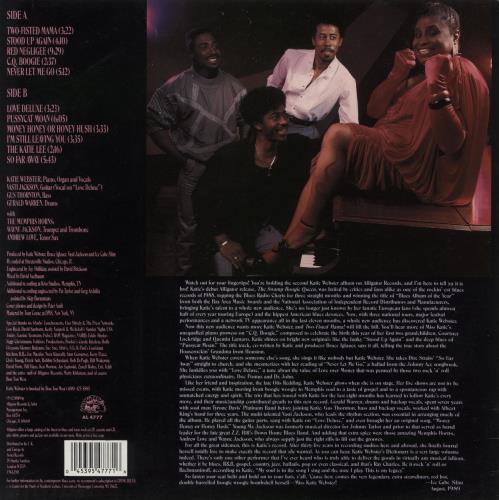 Katie Webster Two-Fisted Mama! vinyl LP album (LP record) US KFZLPTW495663