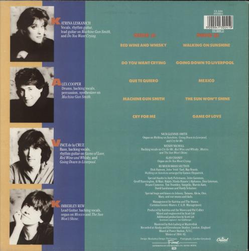 Katrina & The Waves Katrina & The Waves vinyl LP album (LP record) UK KTWLPKA495131