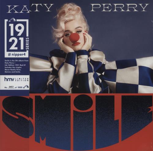 Katy Perry Smile - Red Vinyl vinyl LP album (LP record) UK KT3LPSM760897