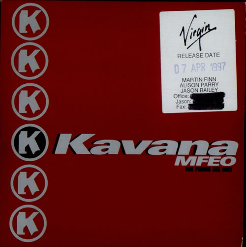Kavana M.F.E.O CD single (CD5 / 5") UK KAVC5MF100002