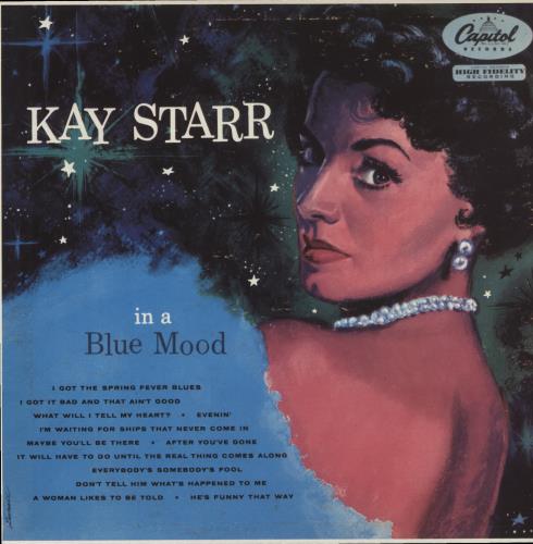 Kay Starr In A Blue Mood vinyl LP album (LP record) French KYRLPIN376714