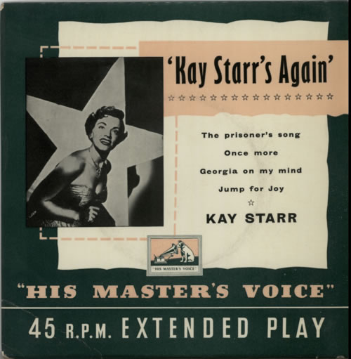 Kay Starr Kay Starr's Again 7" vinyl single (7 inch record / 45) UK KYR07KA551148