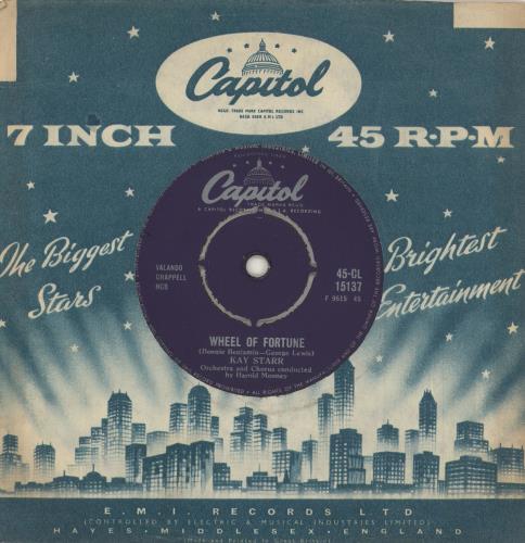 Kay Starr Wheel Of Fortune 7" vinyl single (7 inch record / 45) UK KYR07WH619425