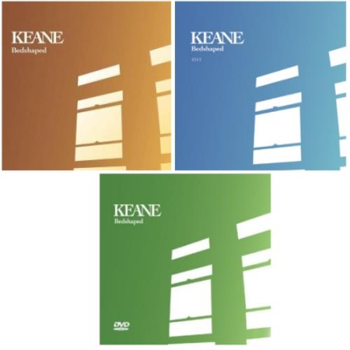 Keane (00s) Bedshaped 3-disc CD/DVD Set German KAN3DBE325545