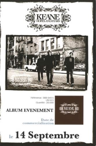 Keane (00s) Hopes And Fears memorabilia French KANMMHO353486
