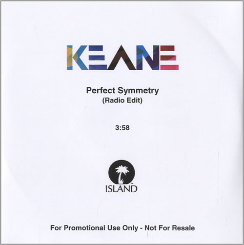 Keane (00s) Perfect Symmetry CD-R acetate UK KANCRPE458592