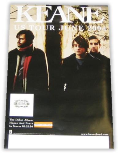 Keane (00s) US Tour June 2004 poster US KANPOUS403103