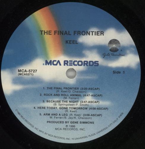 Keel The Final Frontier - Gold Stamped vinyl LP album (LP record) US K.LLPTH869540