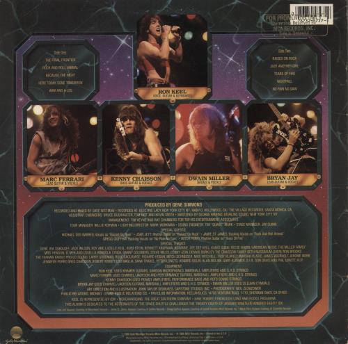 Keel The Final Frontier - Gold Stamped vinyl LP album (LP record) US K.LLPTH869540