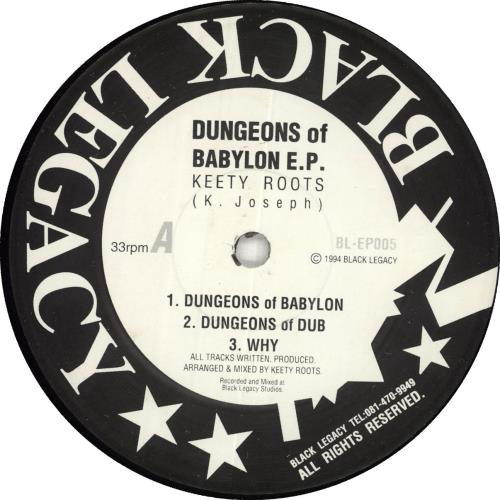 Keety Roots Dungeons Of Babylon EP 12" vinyl single (12 inch record / Maxi-single) UK Q-612DU710442