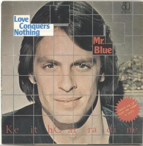 Keith Carradine Mr. Blue 7" vinyl single (7 inch record / 45) Italian KGJ07MR691290