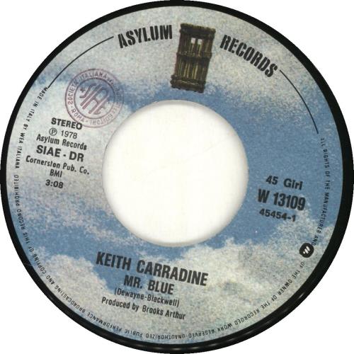 Keith Carradine Mr. Blue 7" vinyl single (7 inch record / 45) Italian KGJ07MR691290
