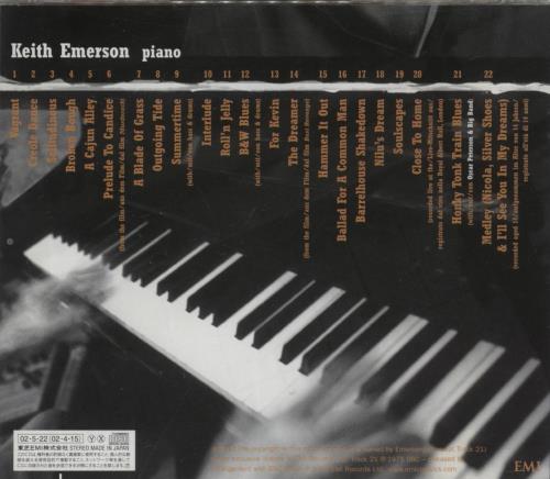 Keith Emerson Emerson Plays Emerson CD album (CDLP) Japanese KEMCDEM865389