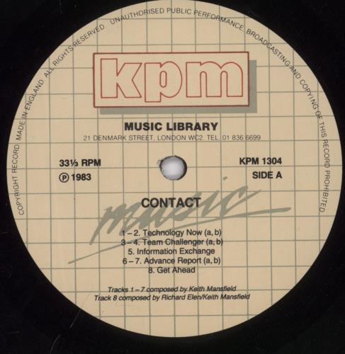 Keith Mansfield Contact vinyl LP album (LP record) UK KFMLPCO893000