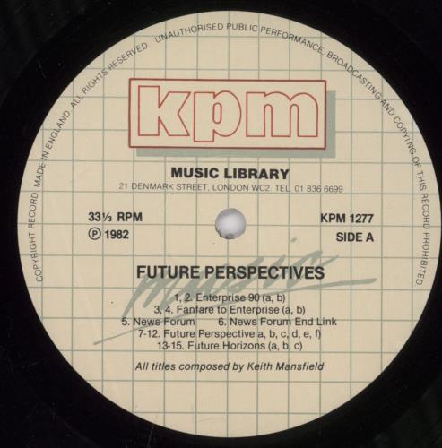 Keith Mansfield Future Perspective vinyl LP album (LP record) UK KFMLPFU893014