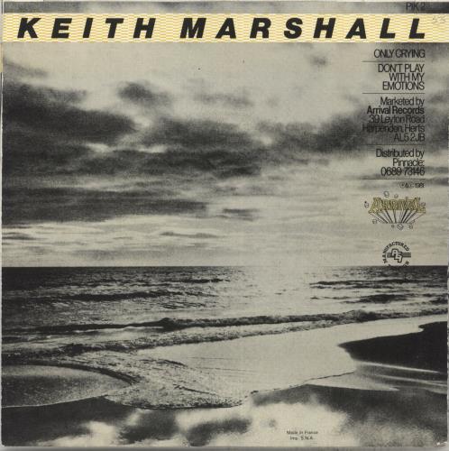 Keith Marshall Only Crying 7" vinyl single (7 inch record / 45) UK KLJ07ON569775