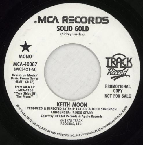 Keith Moon Solid Gold 7" vinyl single (7 inch record / 45) US K-M07SO211861