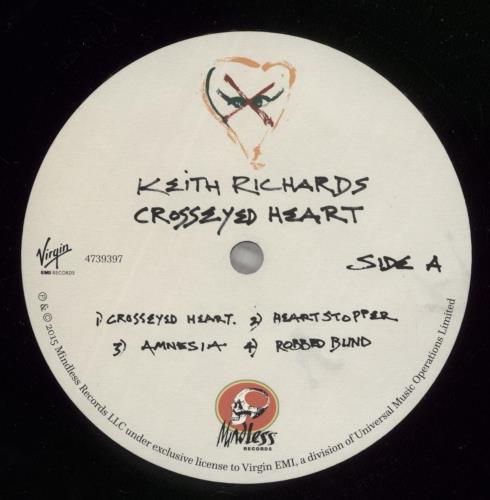 Keith Richards Crosseyed Heart - EX 2-LP vinyl record set (Double LP Album) UK KRI2LCR873099