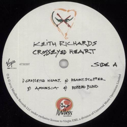 Keith Richards Crosseyed Heart 2-LP vinyl record set (Double LP Album) UK KRI2LCR682265